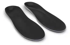 Orthotics - custom made shoe inserts isolated on white