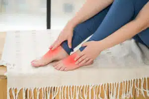 women feet with Diabetic Foot Problems